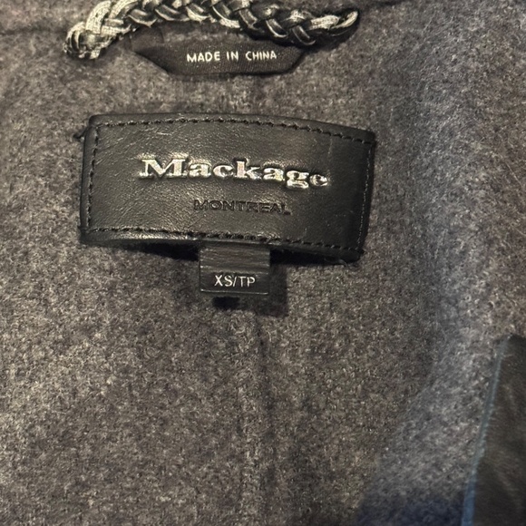 MACKAGE HOODIE DESIGNER JACKET COAT WOOL LAMBSKIN XS - Picture 5 of 8